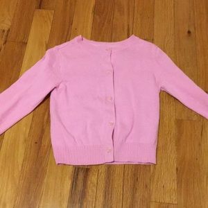 Children’s Place pink cardigan